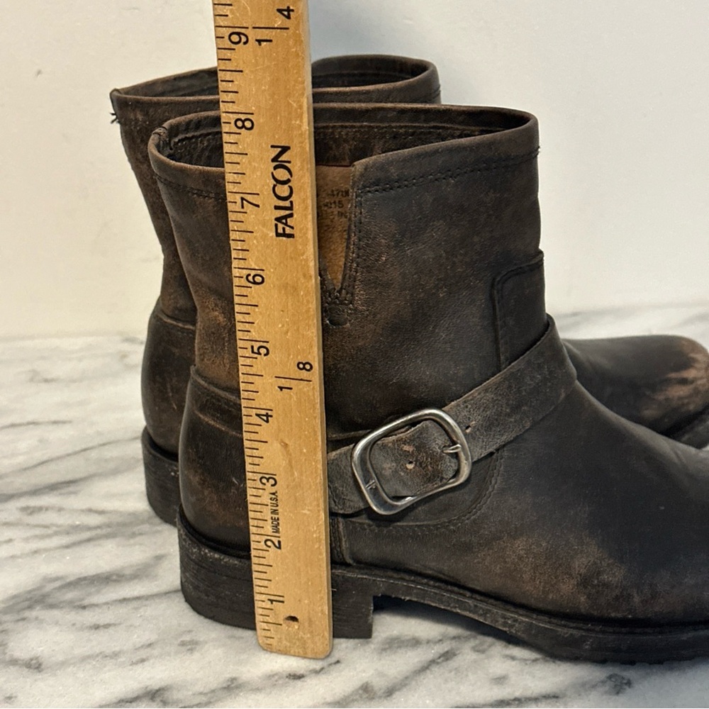 Frye veronica Brown /Black Leather Boots womens sz 8 - Picture 12 of 14